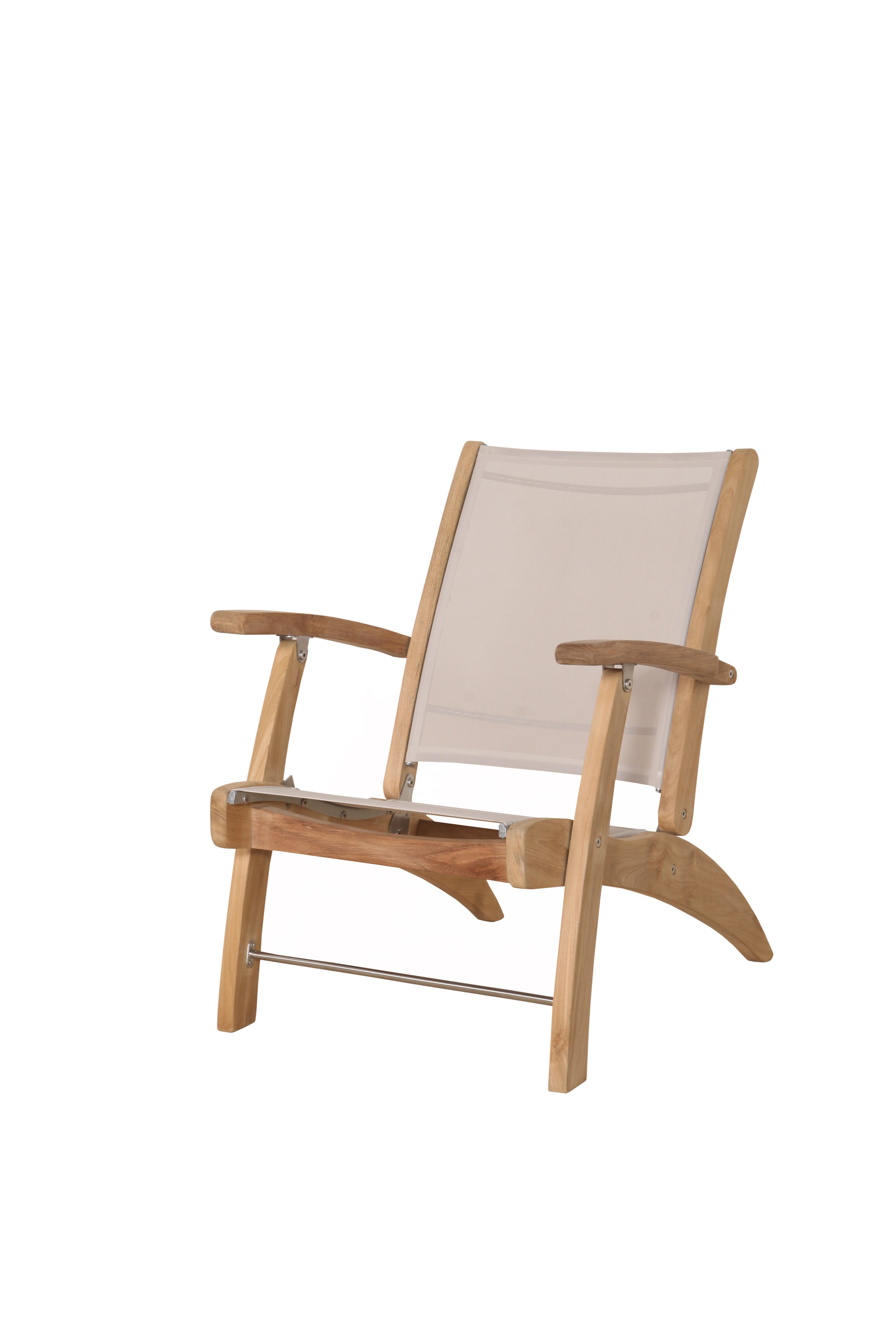 Westport Teak Sommerville Stol Beige (sammenleggbar)