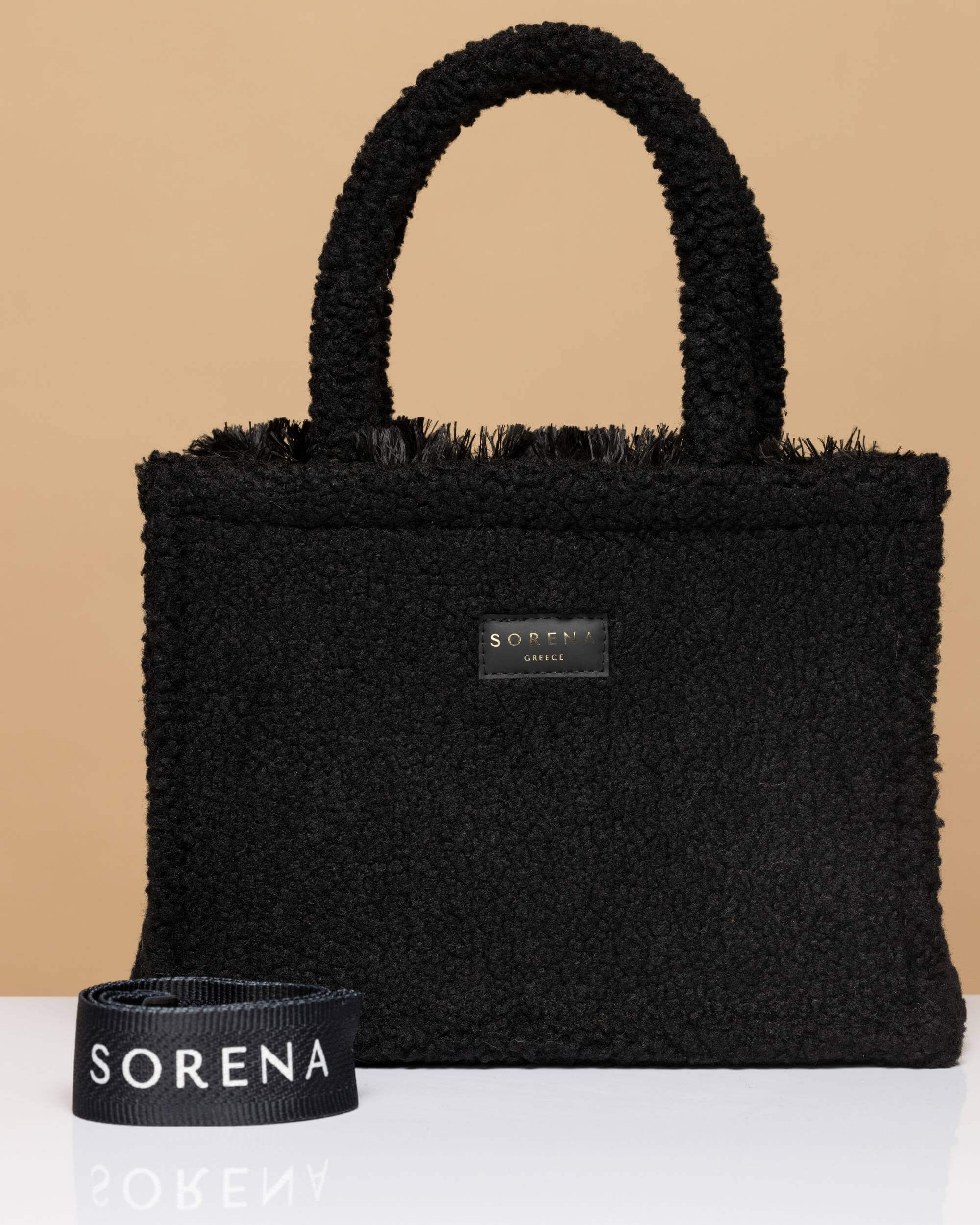 Teddy Svart Medium Tote Bag fra Sorena 5207393015245 Bettanshus Veske